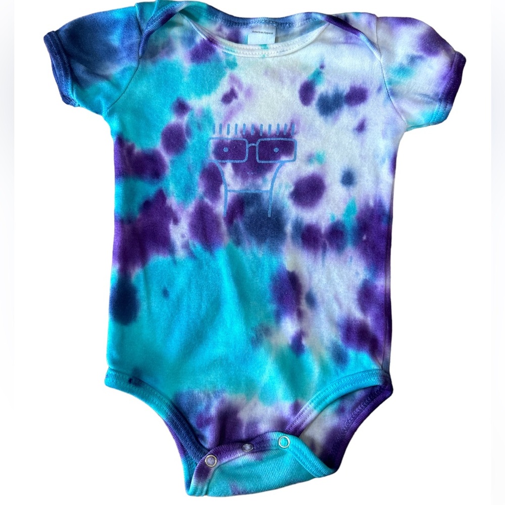 DESCENDENTS Band Custom Tie Dye Infant Newborn Onsie American Apparel Size 0-3M